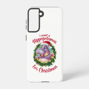Ich Wollte einen Hippopotamus für Weihnachten Weih Samsung Galaxy Hülle