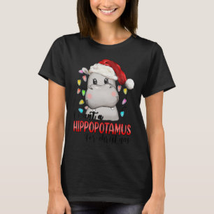 Ich Wollte einen Hippopotamus für Weihnachten Weih T-Shirt