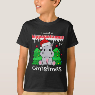 Ich Wollte einen Hippopotamus für Weihnachtsgesche T-Shirt