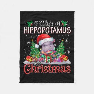 Ich Wollte einen Hiptamus Weihnachten Weihnachten Fleecedecke