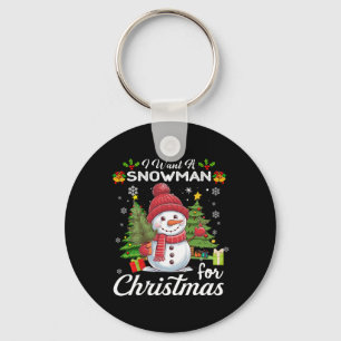 Ich Wollte einen Schneemann für Weihnachten Niedli Schlüsselanhänger