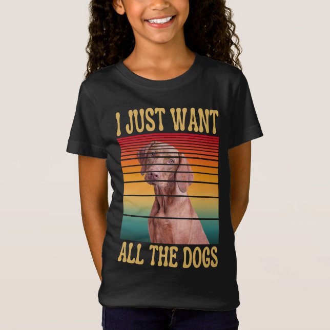 ICH WOLLTE EINFACH ALLE HUNDE-T - Shirt (Vorderseite)