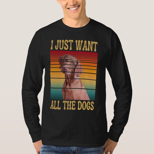 ICH WOLLTE EINFACH ALLE HUNDE-T - Shirt (Vorderseite)