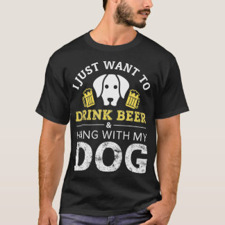 Ich Wollte einfach, Bier zu trinken und mit meinem T-Shirt