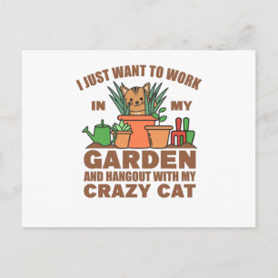 Ich Wollte einfach, mit meinem Garten zusammen zu  Postkarte