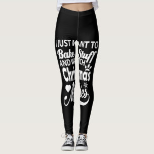 Ich wollte einfach, um etwas zu backen und Weihnac Leggings
