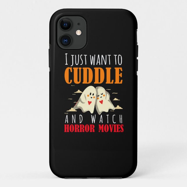 Ich Wollte einfach zum Cuddle und schaue mir Horro Case-Mate iPhone Hülle (Rückseite)