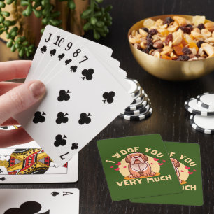 ICH WOLLTE EUCH SEHR VIEL lustigen Valentinstag Spielkarten