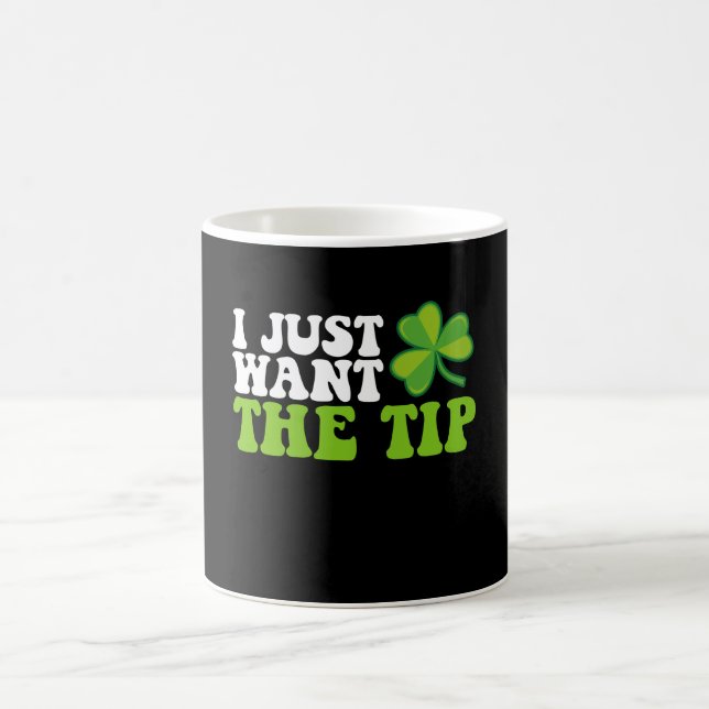 Ich Wollte gerade den Tipp-Kleeblatt St Patrick's  Kaffeetasse (Mittel)