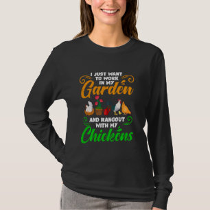 Ich Wollte gerade, in meinem Garten zu arbeiten, m T-Shirt