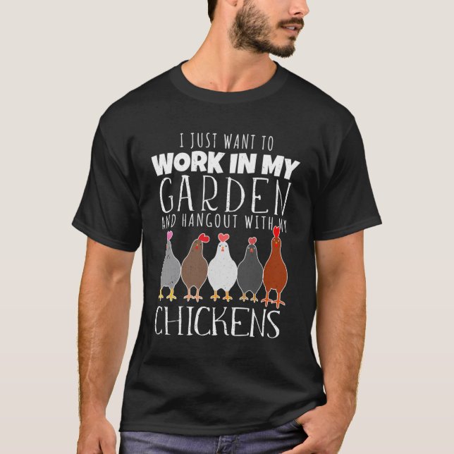 Ich Wollte gerade, in meinem Garten zu arbeiten, m T-Shirt (Vorderseite)