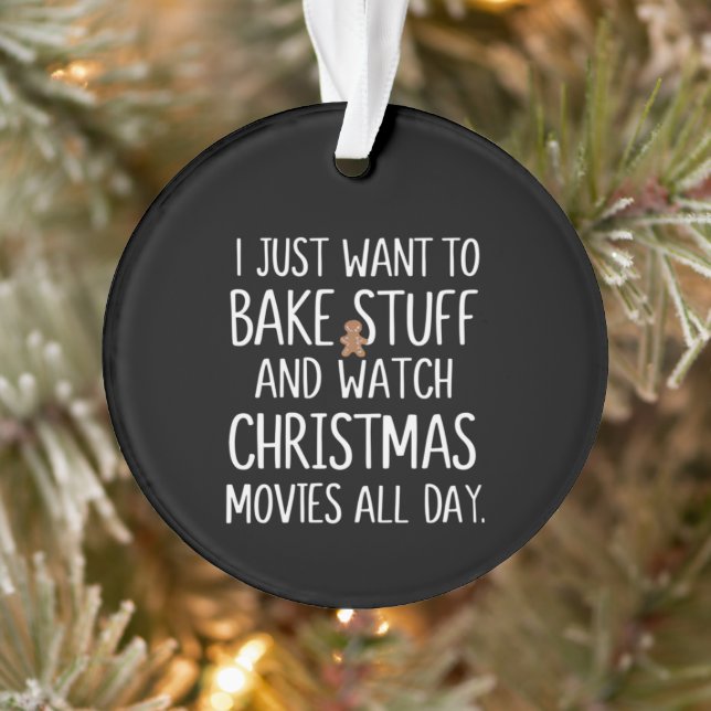 Ich Wollte gerade, Stuff zu backen Weihnachtsfilme Ornament (Baum)