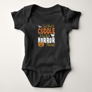 Ich wollte gerade zu Cuddle und schaue mir Horror- Baby Strampler