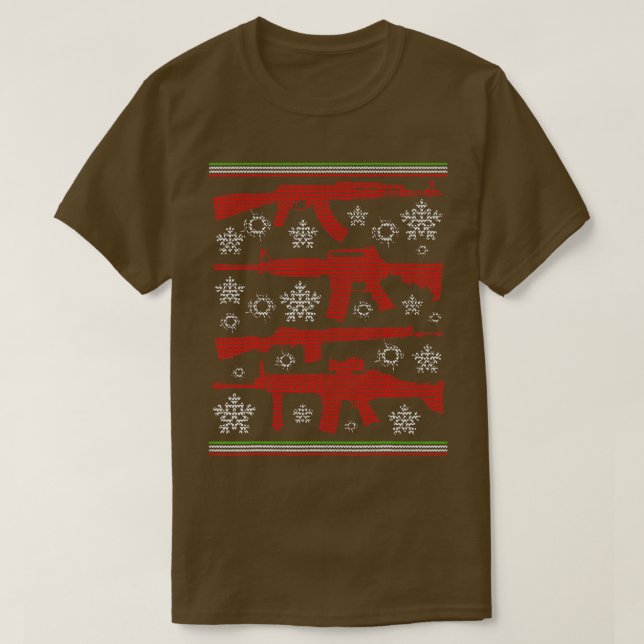 Ich Wollte Gewehre für Weihnachten Ugli Weihnachts T-Shirt (Design vorne)