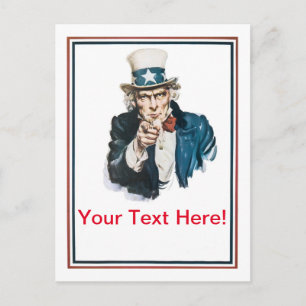 Ich Wollte Ihnen Uncle Sam Anpassen Ihrer Postkart Postkarte