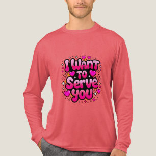 Ich Wollte Ihnen zu dienen - Niedliches Herzdesign Tri-Blend Shirt