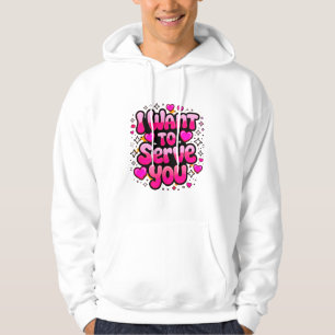 Ich Wollte Ihnen zu dienen - Romantische Graphic M Hoodie