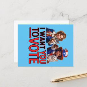 ICH WOLLTE IHNEN ZUR ABSTIMMUNG (Cat Ladys) Postkarte