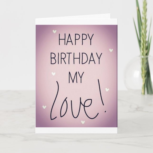 ICH WOLLTE, IHREN GEBURTSTAG ALLES ZU MACHEN, WAS  KARTE (Vorderseite)