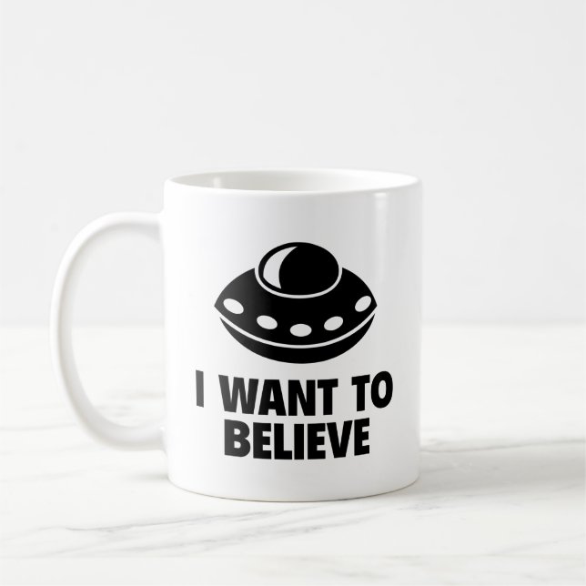 Ich Wollte Kaffee Tasse zu glauben (Links)