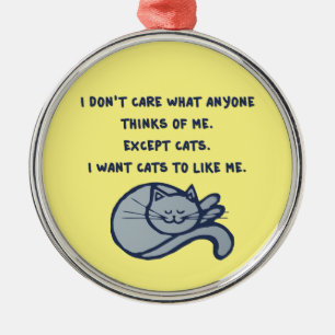 Ich wollte Katzen, um mich als Metalldekoration zu Ornament Aus Metall