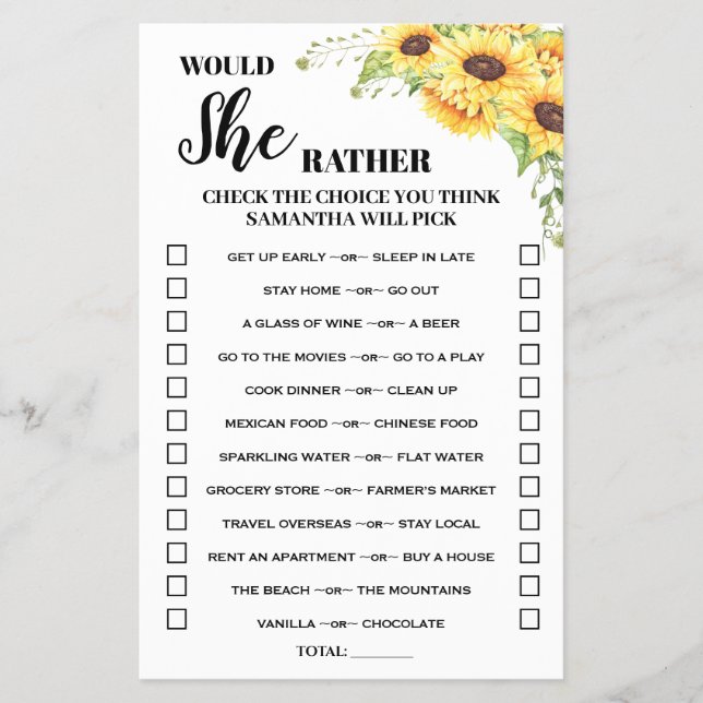 Ich wollte lieber eine englische spanische Spielka Flyer (Vorne)