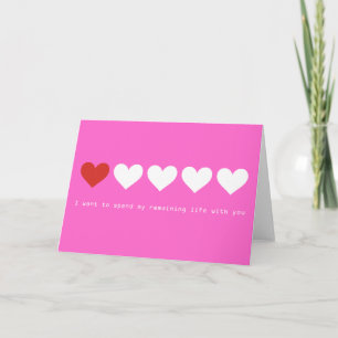 Ich wollte, mein verbleibendes Leben mit dir zu ve Feiertagskarte