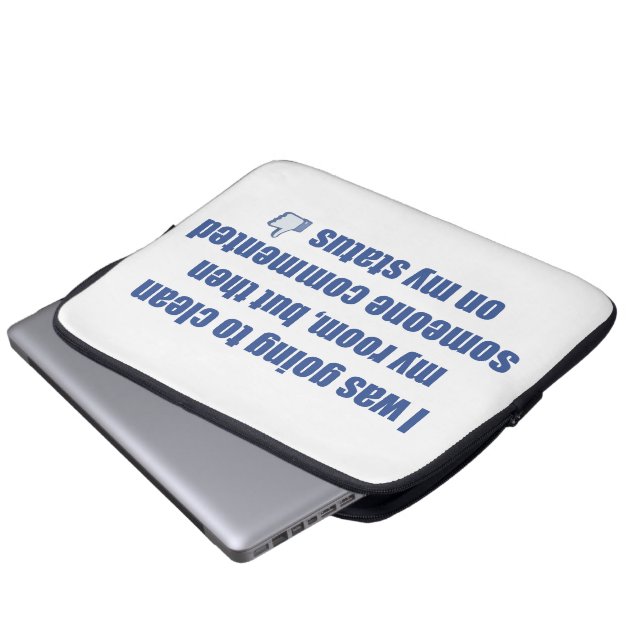 Ich wollte mein Zimmer aufräumen, aber.... Laptopschutzhülle (Vorne Knopf)