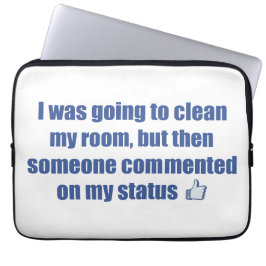 Ich wollte mein Zimmer aufräumen, aber.... Laptopschutzhülle