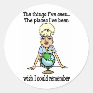 Ich wollte mich erinnern runder aufkleber