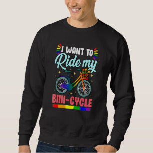 Ich Wollte, mit meinem Bio-Fahrrad für Fahrrad und Sweatshirt