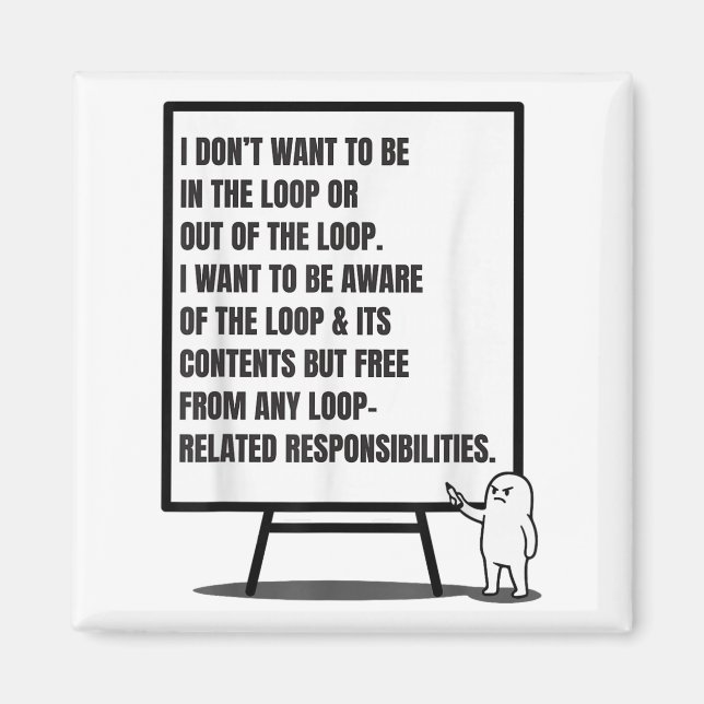 Ich Wollte nicht, in der Schlange zu stehen oder i Magnet (Vorne)