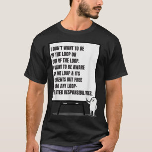 Ich Wollte nicht, in der Schlange zu stehen oder i T-Shirt