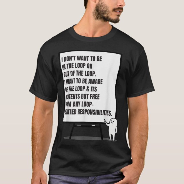 Ich Wollte nicht, in der Schlange zu stehen oder i T-Shirt (Vorderseite)