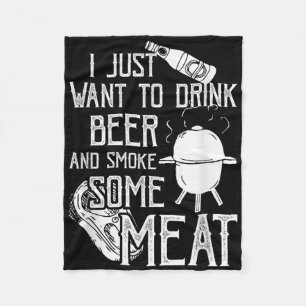 Ich Wollte nur, Bier zu trinken und etwas Fleisch Fleecedecke