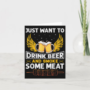 Ich Wollte nur, Bier zu trinken und etwas Fleisch Karte