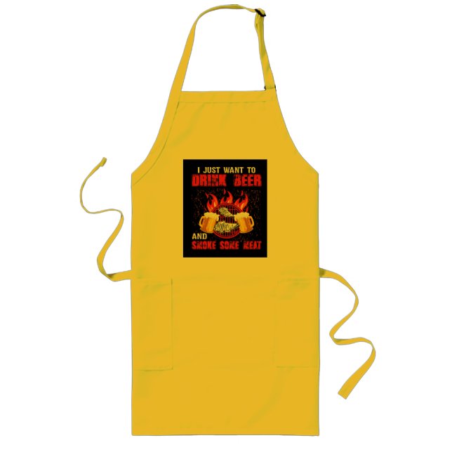 Ich Wollte nur, Bier zu trinken und etwas Fleisch  Lange Schürze (Vorne)