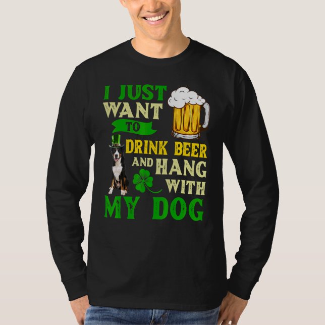 Ich Wollte nur, Bier zu trinken und meine größeren T-Shirt (Vorderseite)