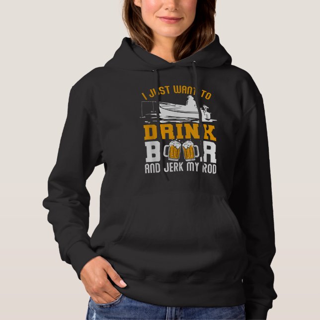 Ich Wollte nur, Bier zu trinken und mir meine Rod- Hoodie (Vorderseite)
