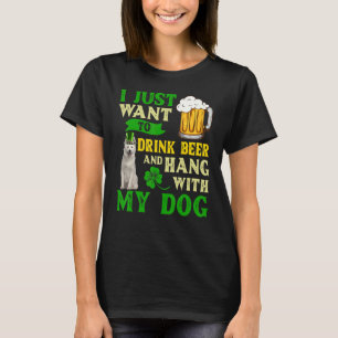 Ich Wollte nur, Bier zu trinken und mit Berger Bla T-Shirt
