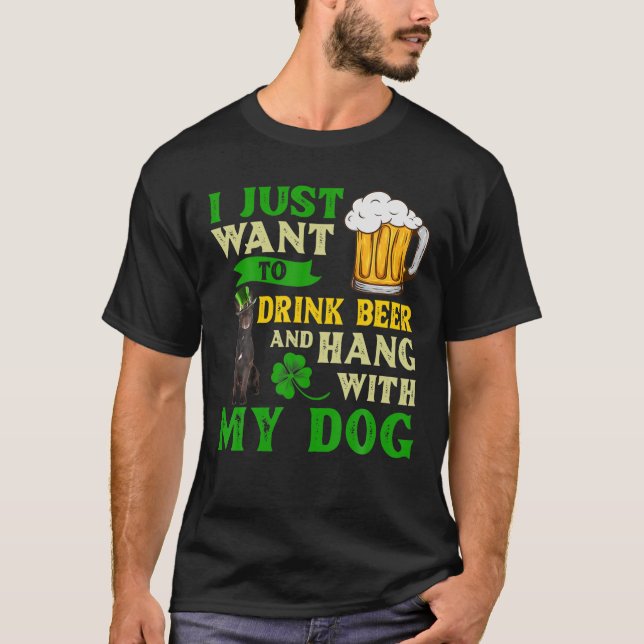 Ich Wollte nur, Bier zu trinken und mit meinem Aus T-Shirt (Vorderseite)