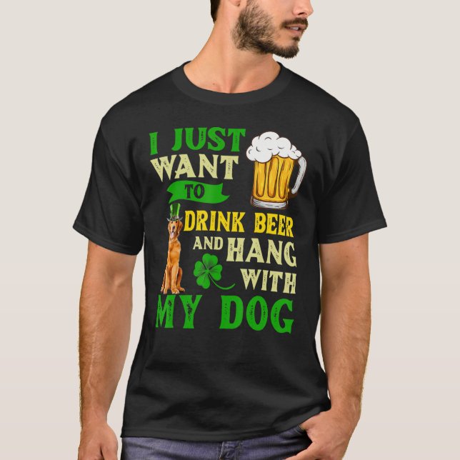 Ich Wollte nur, Bier zu trinken und mit meinem Gol T-Shirt (Vorderseite)