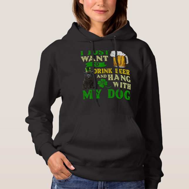 Ich Wollte nur, Bier zu trinken und mit meiner Cho Hoodie (Vorderseite)