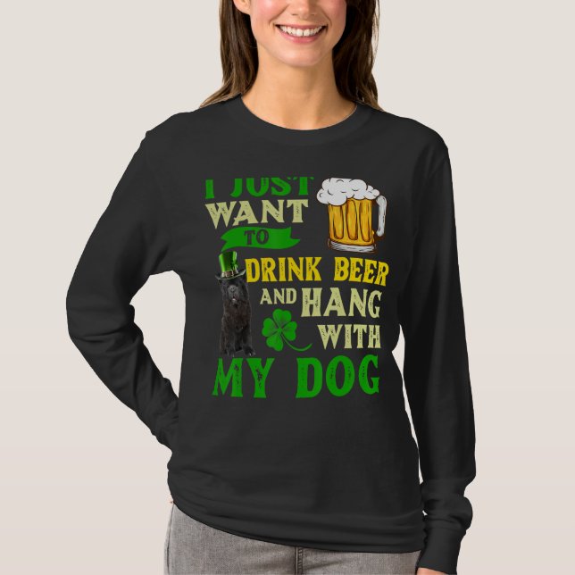 Ich Wollte nur, Bier zu trinken und mit meiner Cho T-Shirt (Vorderseite)