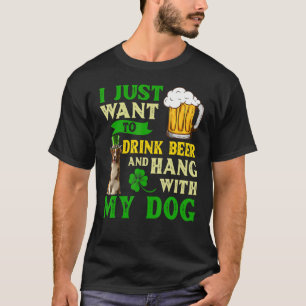Ich Wollte nur, Bier zu trinken und mit meiner Gre T-Shirt