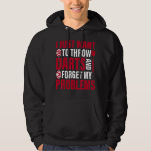 Ich Wollte nur, Darts Dart Throwing Player zu werf Hoodie