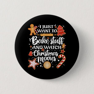 Ich Wollte nur, Dinge zu backen und mir Weihnachts Button