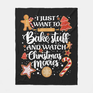 Ich Wollte nur, Dinge zu backen und mir Weihnachts Fleecedecke