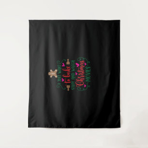 Ich wollte nur, Dinge zu backen und Weihnachtsmovi Wandteppich