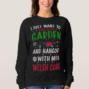 Ich Wollte nur, in meinem Garten zu arbeiten und m Sweatshirt